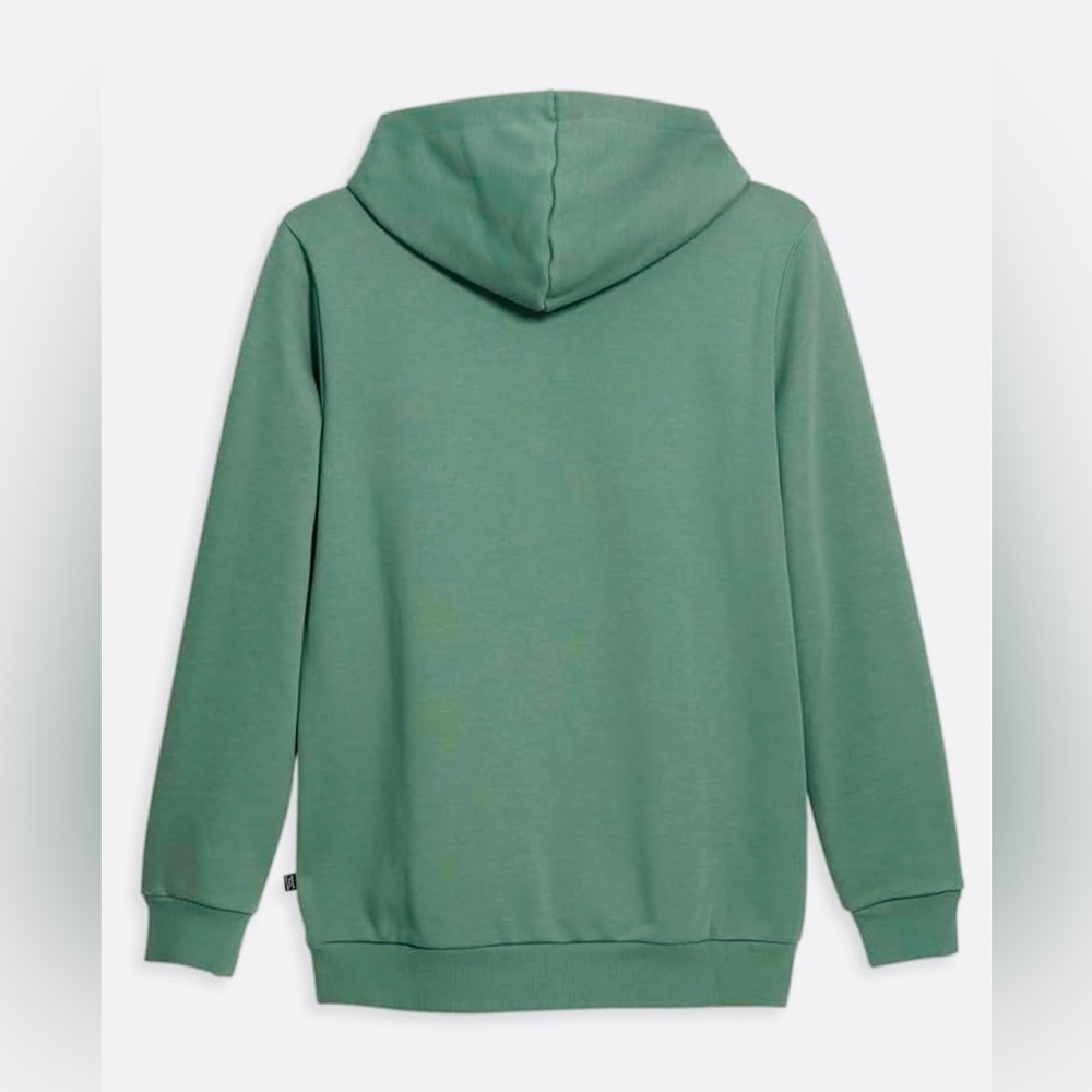 Puma Unisex Small Logo Green kangaroo pocket hoodie Size L - Picture 3 of 13